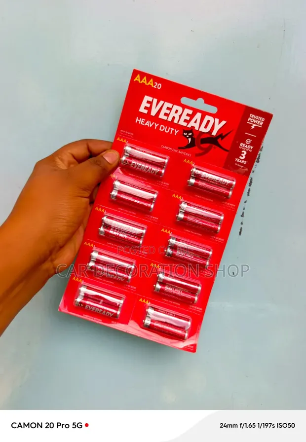 Betri za Eveready AAA - 10 Slots Zilizofungwa (Betri 2 Kila Moja) - 1