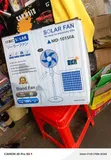 Kipasua cha Stand cha Solar-Electric 18" Kipya chenye kasi 4 - 1