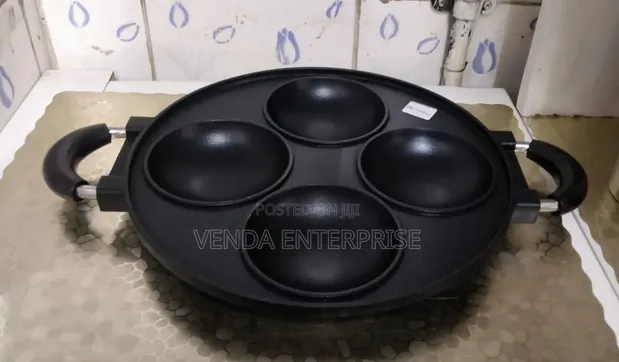 Heavy Die Cast 4-Hole Vitumbua Pan - 1