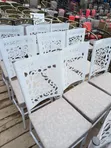 White Low Powder Coated Chairs (Set of 4) - 1