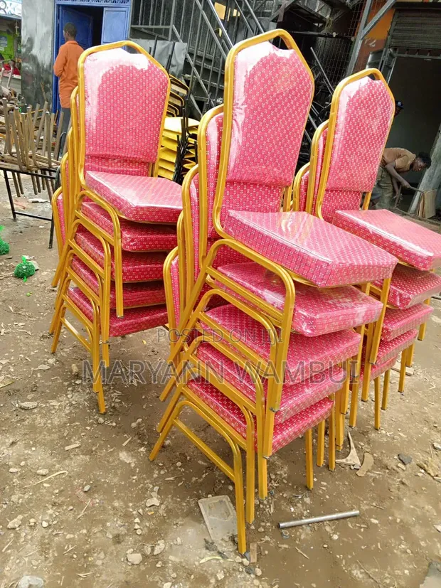 Red Conference Chairs / Church Chairs - 1