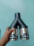 Universal Dual Tip Remus Design Exhaust Tip Extension - 2