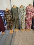 Ladies Long Maxi Dresses - Printed Casual - 2