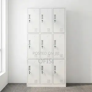 Kabati la Locker la Ofisi lenye Compartment 9