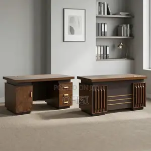 Executive 1400mm Office Desk - Brown