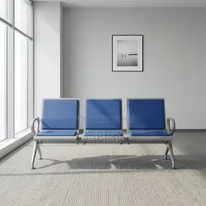 Three-Seater Visitor Bench - Blue