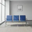 Three-Seater Visitor Bench - Blue - 1