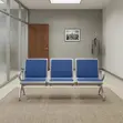 Three-Seater Visitor Bench - Blue - 2