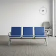 Three-Seater Visitor Bench - Blue - 3