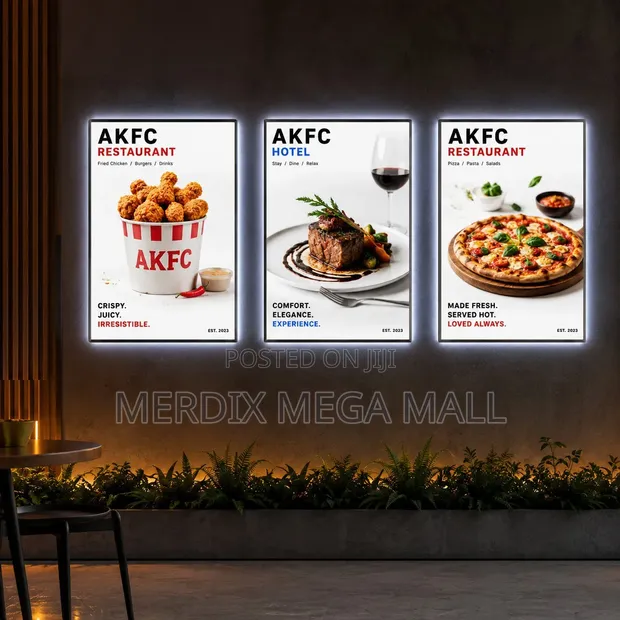 LED Light Frames with Printing Service - 1