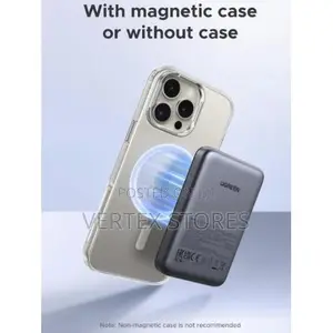 UGREEN MagFlow 10000mAh Magnetic Wireless Power Bank (20W) - Space Gray