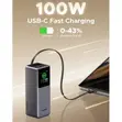 UGREEN PB726 20000mAh 165W Laptop Power Bank - Black - 3