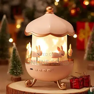 Bunny Carousel Night Light Projector - Star Projector ya LED kwa Watoto