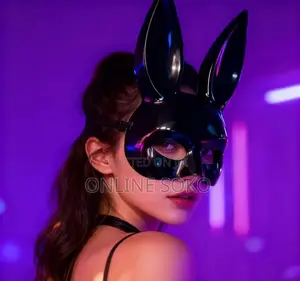 Maski ya Sungura - Masquerade ya Halloween yenye Masikio Marefu