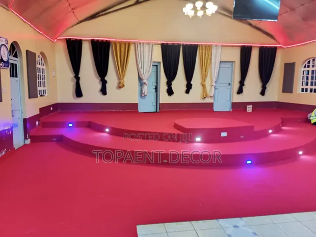Stage Red Carpet Sakafu Nzima kwa Ajili ya Madhabahu ya Kanisa - 1
