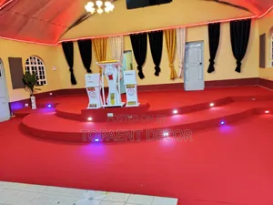 Red Wall-to-Wall Carpets kwa Sakafu za Kanisa na Ofisi