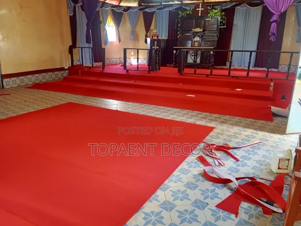 Church Decoration Red Carpets - Supply & Installation - 1