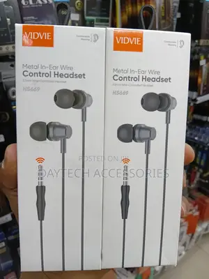 Vidvie HS669 Earphones za Chuma Zinazotumia waya