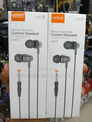 VIDVIE 669 Metal In-Ear Wired Earphones - Black