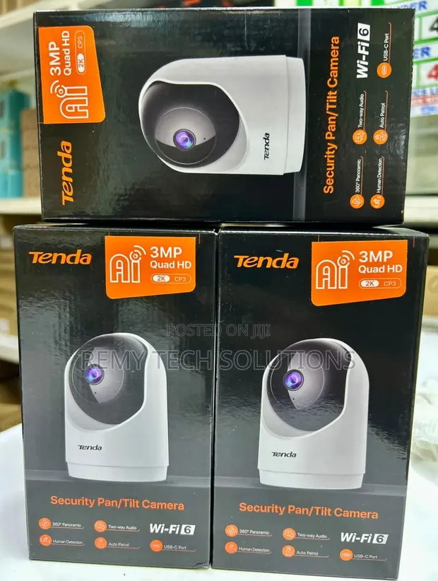 Tenda CP3 Indoor Pan-Tilt Wi-Fi Security Camera - 1