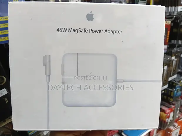 Apple 45W MagSafe L-Shaped Power Adapter - White - 1