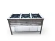 Brand New Stainless Steel Three-Burner Gas Jiko - 1