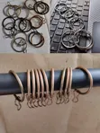 Metallic Round Curtain Rings - Brand New - 1