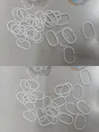 White Oval Plastic Shower Curtain Rings (Set of 12) - 2