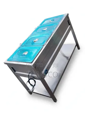 Commercial Electric Food Warmer / Bain-Marie (4-Pan)