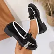 Women's Glossy Chunky Loafers - 5