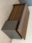 Modern Managerial Desk with Side Storage - Walnut & Grey - 5