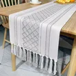 Handwoven Table Runners with Tassels - 2