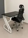 Modern Office Desk with Ergonomic Mesh Chair - 3