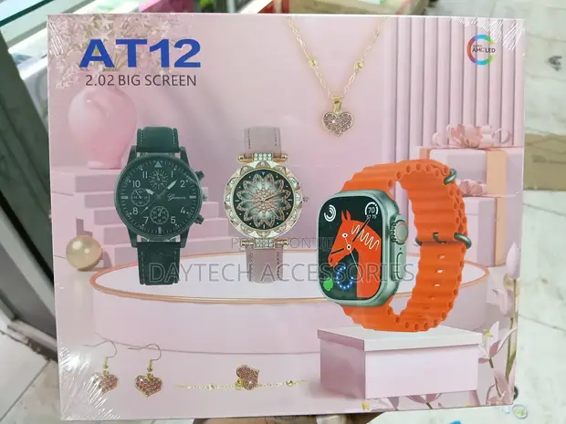 AT12 Smartwatch Gift Set kwa Wanawake - 1
