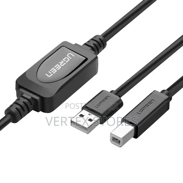 UGREEN US122 USB 2.0 A to B Active Printer Cable 10m - 1
