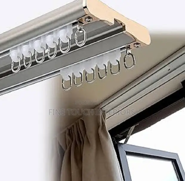 Modern Double Curtain Rail Track - Home Interiors - 1