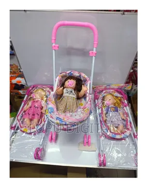 Baby King Stroller Doll - Pink