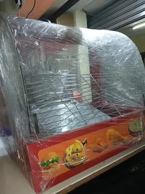 Commercial Curved-Glass Electric Food Warmer & Display Cabinet
