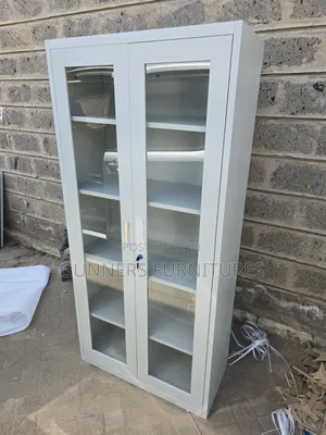 2-Door Glass Fronted File Cabinet