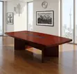 Executive 2.4m Boardroom Table - Polished Brown - 2