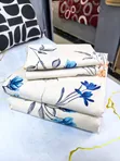 5x6 Floral Cotton Bedsheet Set - 1