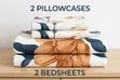 5x6 Floral Cotton Bedsheet Set - 4