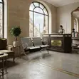 Modern Metallic Two-Seater Reception Bench - 5
