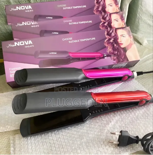 Cronier Professional 2-in-1 Flat Iron ya Kunyoosha Nywele ya Keramik - 1