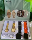 AT100 2.02 Big Screen Couple's Smart Watch Gift Set - 1