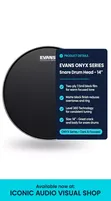 Evans Onyx 14 Inch Snare Drum Head - 1