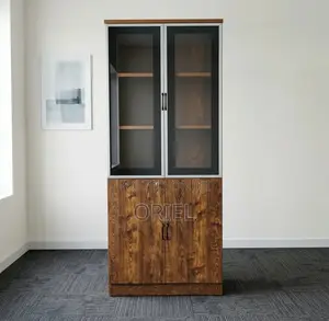 Modern 2-Door Executive Wooden Office Cabinet