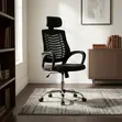 Swivel Visitors Headrest Mesh Chair - Brand New - 5