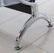 3-Seat Metal Reception Bench - White - 3
