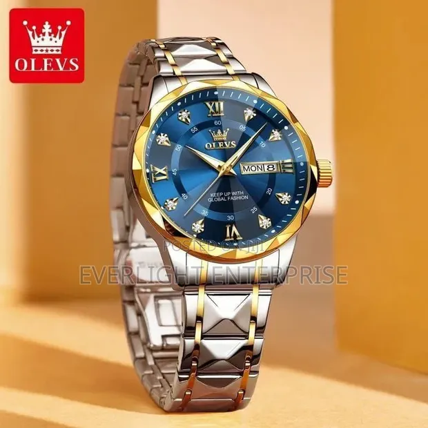 Saa ya Olevs ya Wanaume ya Stainless Steel - 1